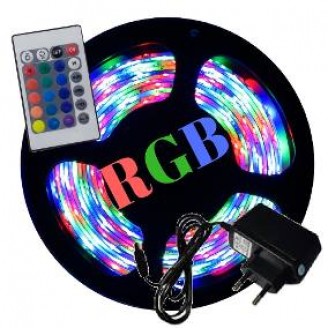 Fita Led Colorida com fonte mais controle	